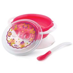 Conjunto Mágico Tigela e Colher Bebê com Ventosas Antiderrapantes Termometro +6 Meses Lillo - 2