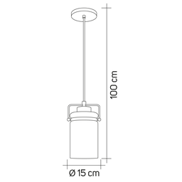 Lustre Pendente Direcionável em Vidro Haz Estilo Retrô Moderno 1 Lâmpada E27 Startec:Cobre/110V/220V - 3