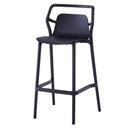 Ver imagem 2 de Kit 4 Banquetas Altas Empilhável Enjoy Rivatti 105 Cm (altura) em Pp Cor Preto com Proteção Uv