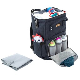 Mochila Maternidade Térmica Bolsa Bebê Multifuncional Peggy Cosco Preto - 6