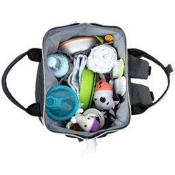 Mochila Maternidade Térmica Bolsa Bebê Multifuncional Peggy Cosco Preto - 9