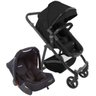 Carrinho bebê Passeio Até 15Kg Travel System Preto VIP + Bebê Conforto Gama Voyage - 1