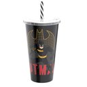 Ver imagem 3 de Kit Cinema Balde de Pipoca + Copo com Canudo Batman 700ml