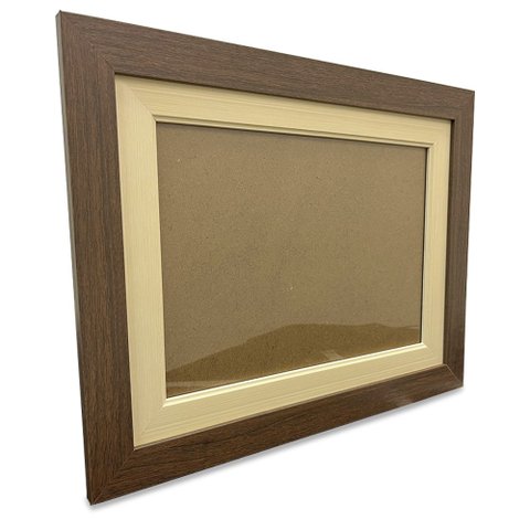 Moldura Dupla A4 21x30 Diploma Certificado Foto com Vidro TaColado 01 Unidade