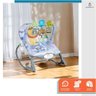 Cadeira de Descanso Bebê Balanço Cinza até 18kg Suave Vibração Relaxante Cinto de Segurança Mobile B - 7