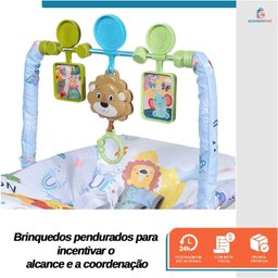 Cadeira de Descanso Bebê Balanço Cinza até 18kg Suave Vibração Relaxante Cinto de Segurança Mobile B - 6