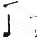 Ver imagem 3 de Varal Retrátil Parede Cabo de Aço 8 M