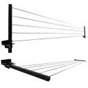 Ver imagem 1 de Varal Retrátil Parede Cabo de Aço 8 M