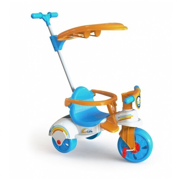 Triciclo Infantil Festa Azul Bebe Com Empurrador Motoca