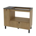 Ver imagem 2 de Balcão Cozinha Cooktop 5 Bocas com 2 Portas e Nicho para Forno ou Forno Micro-ondas