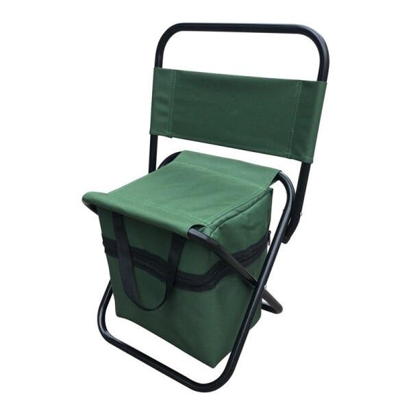 Cadeira Dobrável Importway para Camping com Bolsa Embutida Verde - 1