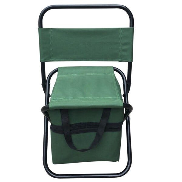 Cadeira Dobrável Importway para Camping com Bolsa Embutida Verde - 2