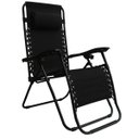 Ver imagem 6 de Espreguiçadeira Reclinável Importway Preta Até 120kg com 21 Posições
