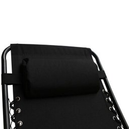 Espreguiçadeira Reclinável Importway Preta Até 120kg com 21 Posições - 4