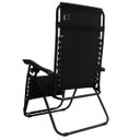 Ver imagem 7 de Espreguiçadeira Reclinável Importway Preta Até 120kg com 21 Posições
