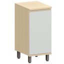 Ver imagem 1 de Balcão para Cozinha 40 Cm 1 Porta Mdf/mdp Aurora Cinza Cristal