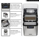 Ver imagem 3 de Maquina de Gelo em Cubo Ice Maker Freestanding Aço Inoxidável Prata 127v G80 - Invita