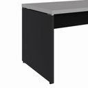 Ver imagem 6 de Escrivaninha para Escritório Pé Painel MDP 150cm Cinza Sagrado com Preto F5 Office