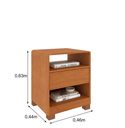 Ver imagem 2 de Mesa de Cabeceira Espanha com Entrada USB - Cinamomo - Tcil