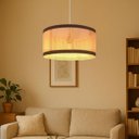 Ver imagem 1 de Luminária Pendente Manhattan Detalhe Couro Sintético Moderno:branco