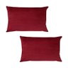 Kit 2 Capas para Almofada em Veludo Liso Retangular - 1