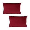Ver imagem 1 de Kit 2 Capas para Almofada em Veludo Liso Retangular