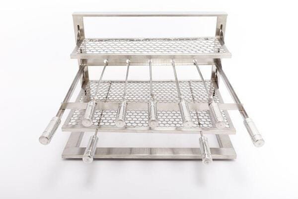 Suporte Em L Completo - 48x27,5cm Em Aço Inox 430 - 1