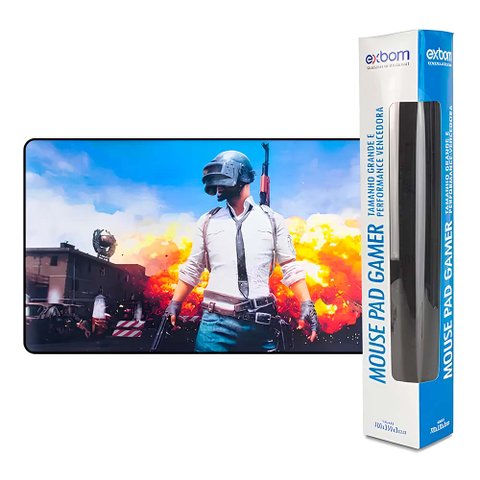 Mouse Pad Gamer Extra Grande Exbom 700x350x3mm Pubg