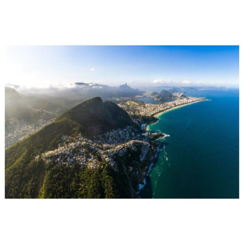 Rio de Janeiro I Canaleta 60x39cm Preta