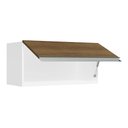 Ver imagem 6 de Armário de Cozinha Aéreo 70 cm 1 Porta Basculante Branco/Rustic Glamy Madesa
