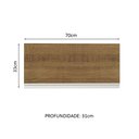 Ver imagem 3 de Armário de Cozinha Aéreo 70 cm 1 Porta Basculante Branco/Rustic Glamy Madesa