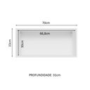 Ver imagem 4 de Armário de Cozinha Aéreo 70 cm 1 Porta Basculante Branco/Rustic Glamy Madesa