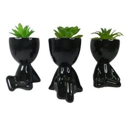 KIT BOB COM SUCULENTA - PRETO - 1