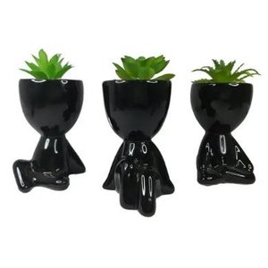 KIT BOB COM SUCULENTA - PRETO