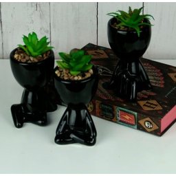KIT BOB COM SUCULENTA - PRETO - 2