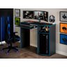 Mesa / Escrivaninha Gamer com Espaço para Cpu Cor Preto/azul Rm - 1