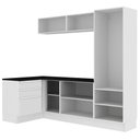 Ver imagem 6 de Kit Área de Serviço Acordes Glamy 100% MDF Branco Madesa