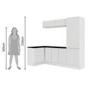 Ver imagem 7 de Kit Área de Serviço Acordes Glamy 100% MDF Branco Madesa
