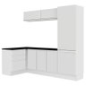 Kit Área de Serviço Acordes Glamy 100% MDF Branco Madesa - 2