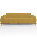 Ver imagem 3 de Sofá 03 Lugares Para Sala de Estar Kiev 210 cm D02 Veludo Mostarda C-260 - Lyam Decor