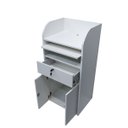 Ver imagem 3 de Balcão de Loja para Notebook Branco com armário, gaveta e prateleira para teclado: branco