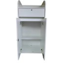 Ver imagem 2 de Balcão Multiuso Branco para Loja, Recepção, Café com gaveta e armário: branco