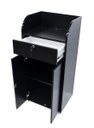 Ver imagem 3 de Balcão Multiuso para Loja com Gaveta e Portas: Preto