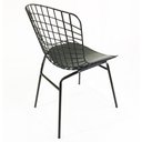 Ver imagem 5 de Kit 6 Cadeiras BERTÓIA preta tubular - Poltronas do Sul