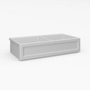 Ver imagem 4 de Cuba Dupla Cozinha Farm Sink Quadratta 87 Cm Estilo Fazenda Avental