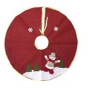 Ver imagem 1 de Saia para Árvore de Natal Decorada Rústica Vinho Boneco de Neve 60cm - Master Christmas