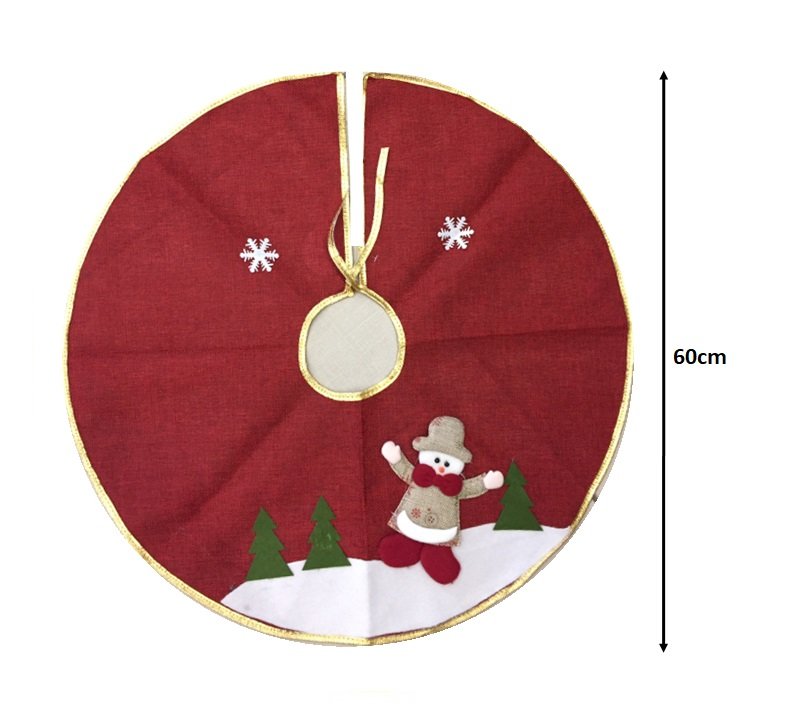 Árvore De Natal Decorada Vermelho/Dourada Com Pinha 60cm - Art Home  Decoração