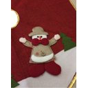 Ver imagem 4 de Saia para Árvore de Natal Decorada Rústica Vinho Boneco de Neve 60cm - Master Christmas