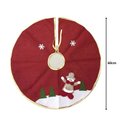 Ver imagem 3 de Saia para Árvore de Natal Decorada Rústica Vinho Boneco de Neve 60cm - Master Christmas