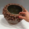 Vaso Decorativo Enfeite Casa Cerâmica 16x26x26cm Bege - 5